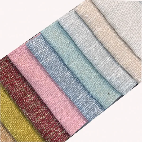 100% Polyester at linen na pinaghalong upholstery na tela para sa Sofa Cover