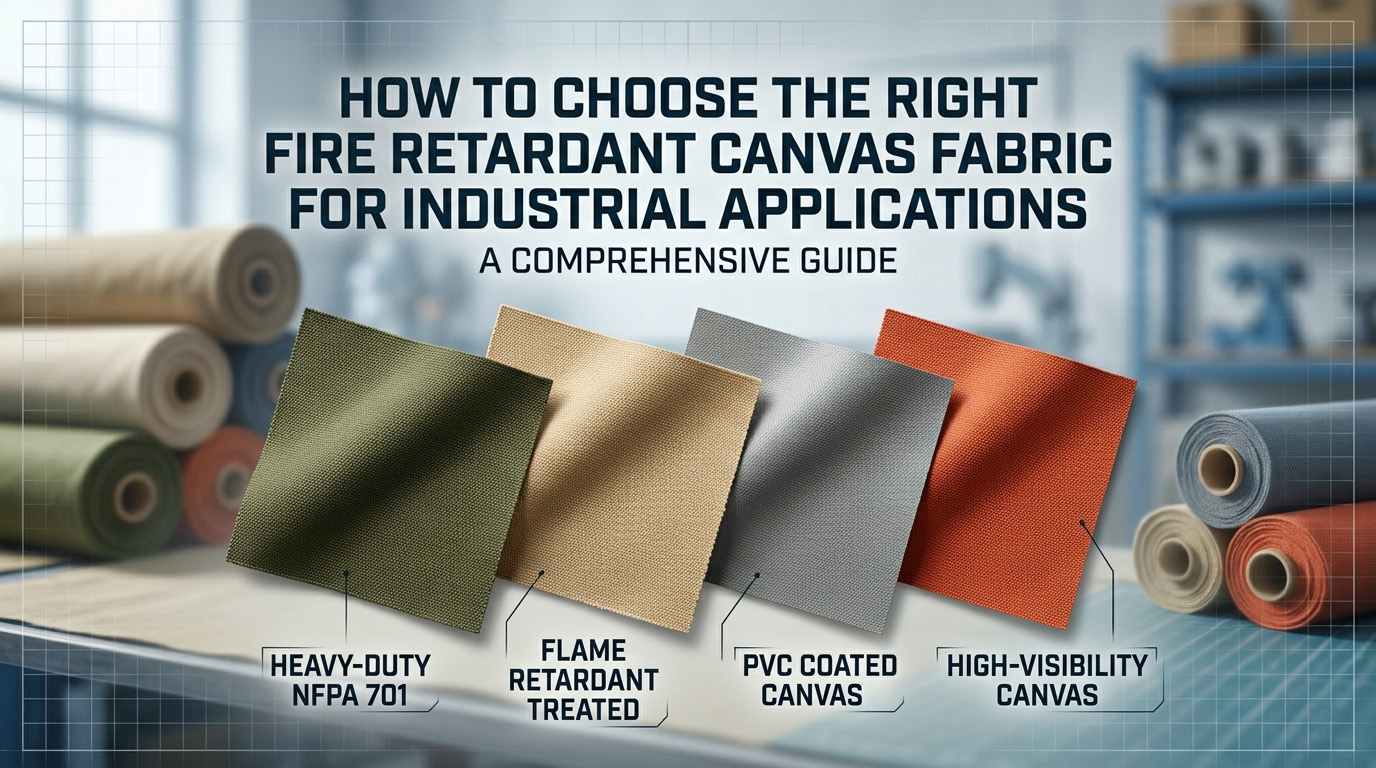 Paano Pumili ng Tamang Fire Retardant Canvas Fabric para sa Industrial Applications