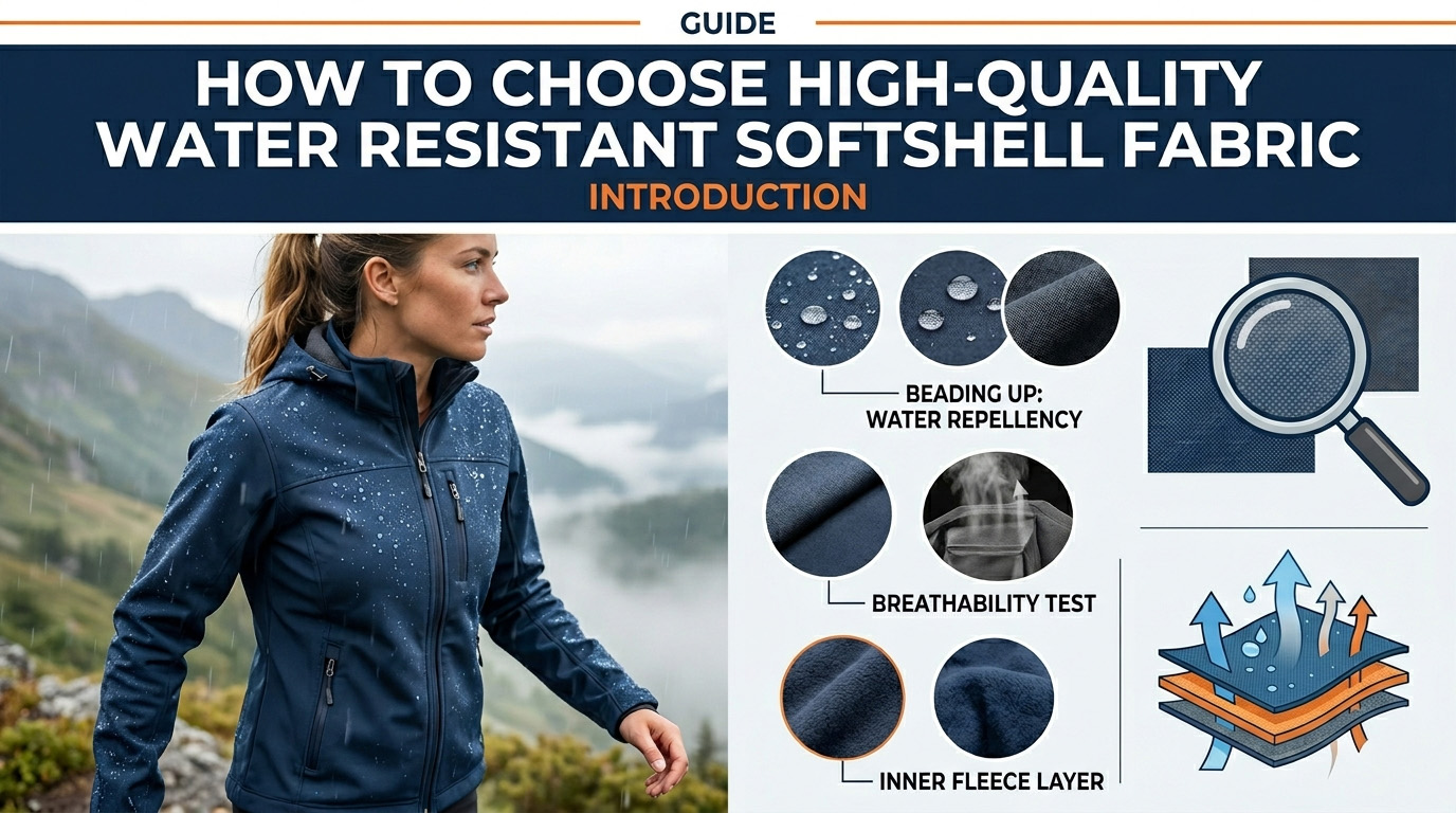 Paano Pumili ng De-kalidad na Water Resistant Softshell Fabric