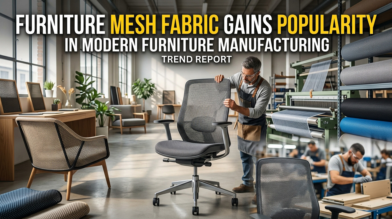 Ang Furniture Mesh Fabric ay Nagkakaroon ng Popularidad sa Modernong Furniture Manufacturing