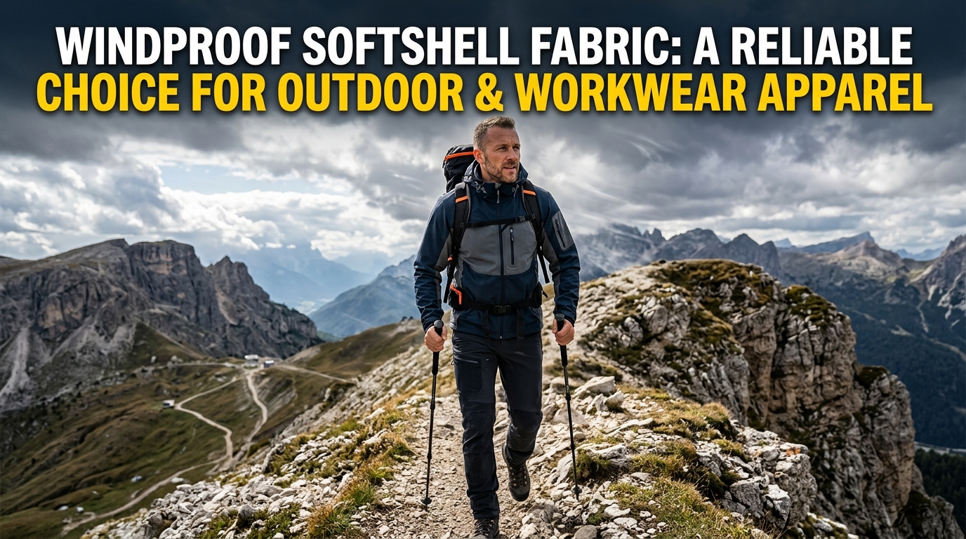 Windproof Softshell Fabric: Isang Maaasahang Pagpipilian para sa Panlabas at Workwear na Kasuotan