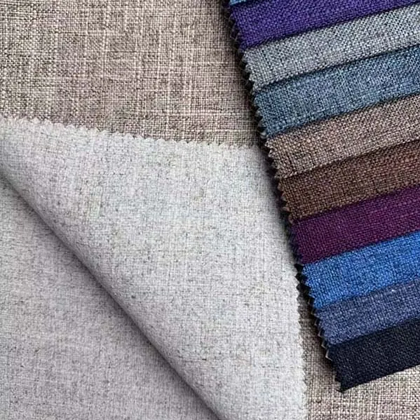 Naka-print na microfiber linen na tela