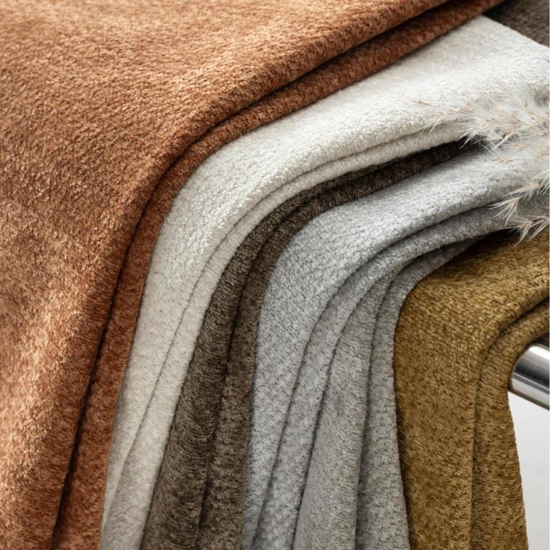 Tela ng Snowflake Fleece Chenille Curtain