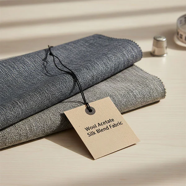 Wool Acetate Silk Blend Tela